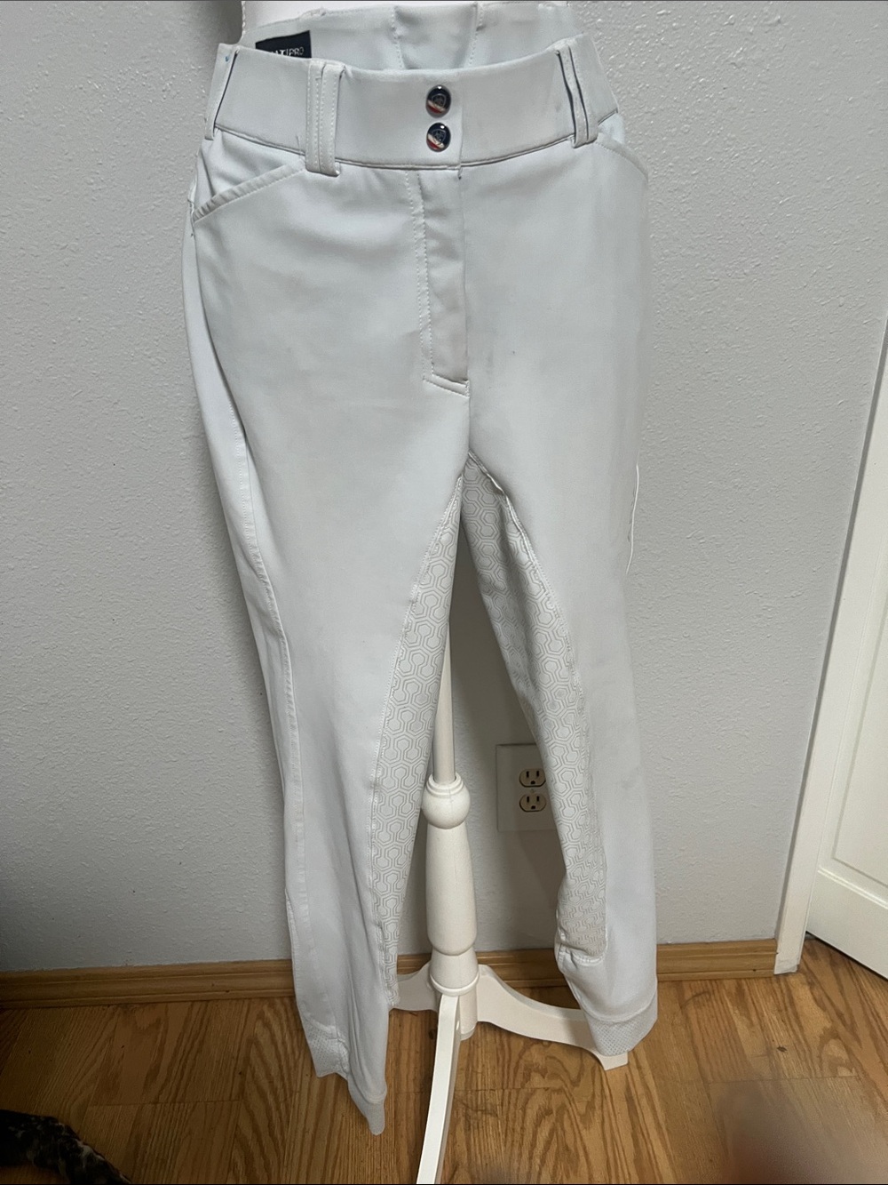 Women’s White Skinny Riding Breeches